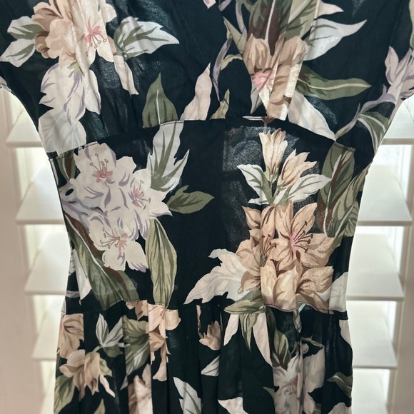 Vintage All That Jazzy S: 3/4 Floral Dress - Picture 7 of 9